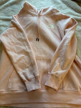 Women’s North Face hoodie size large, coral color